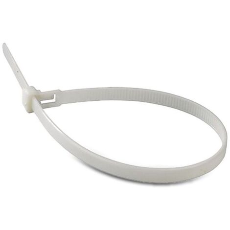 V-tac 100 fascette per cavi 2,5x100mm in nylon colore bianco 11159