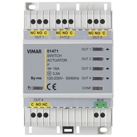 Attuatore domotico Vimar multifunzione  4 uscite relè 01471