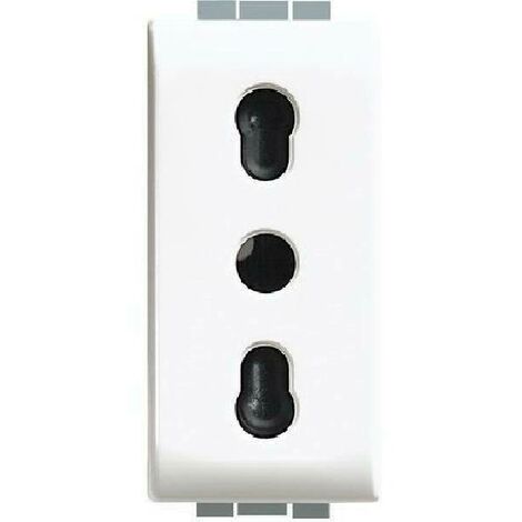 Debflex 714790 - Tripla presa laterale 2 x 16 A + 1 x 6 A, colore: Bianco