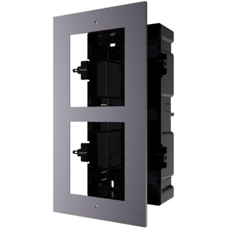 Hikvision cornice 2 moduli da incasso con scatola ds-kd-acf2 305700479