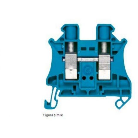Morsetto passante con sezione 6mmq a vite Blu Siemens 8WH10000AH01