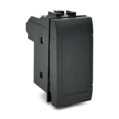 Interruttore unipolare art compatibile con bticino livinglight l4001n 16a nero - 801n