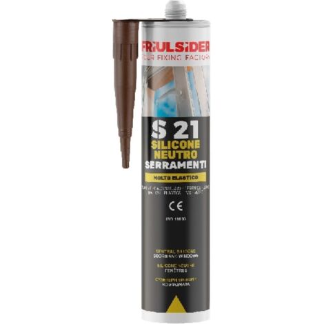 Silicone neutro serramenti grigio ral7004 310 ml friulsider s2103