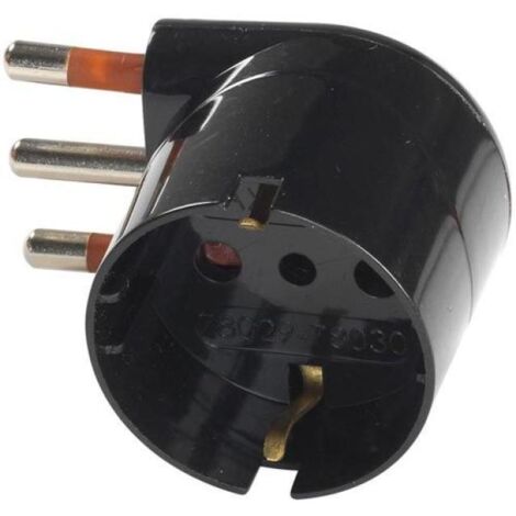 Rosi materiale elettrico presa schuko 10a 2p+t nero rs78028