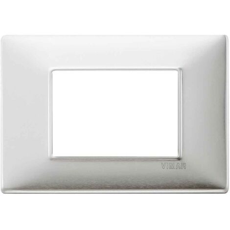 Vimar Plana placca 3 moduli colore nichel opaco 14653.21