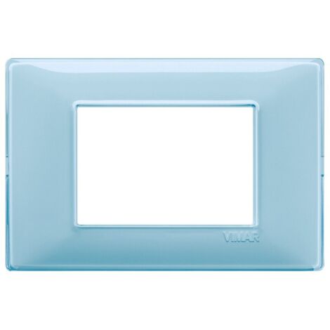 Vimar Plana placca 3 moduli colore acqua 14653.45
