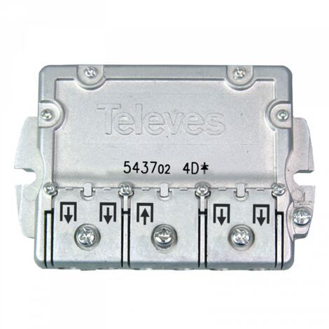 Televes partitore 5-2400mhz 4 vie con connettore easyf 543702