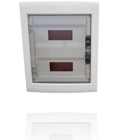 Centralino ad incasso Gewiss 12x2 moduli pannello fumè IP40 GW40606