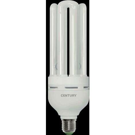 Century lampadina fluorescente 4 tubi maxi 55w attacco e27 luce fredda  pt1-552764