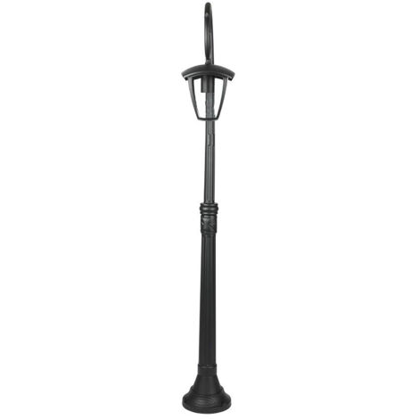 Lanterna da giardino illuminazione percorso esterno IP44 ALU piantana da terra lampada da terra nera V-TAC 7060