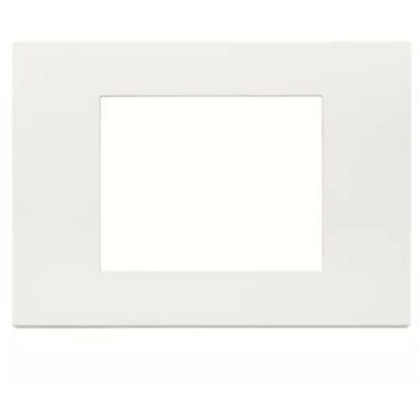 Placca in tecnopolimero 3 moduli Bianco Vimar Linea Bianca 30653.00
