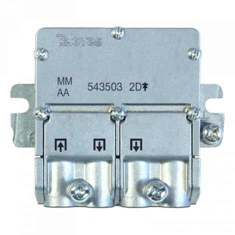 Partitore a 2 vie sistema EasyF derivazione 15dB Televes 543503