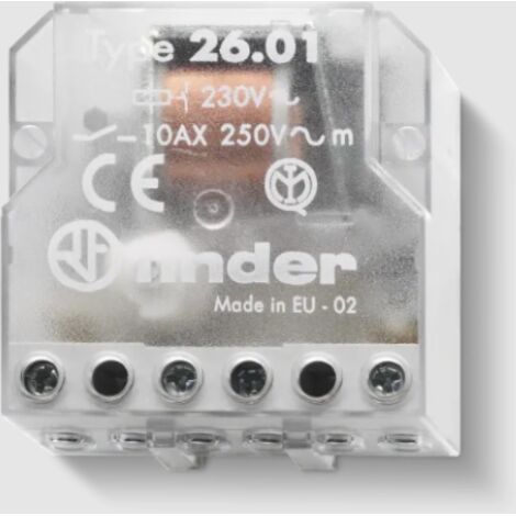 Finder rele' ad impulsi da incasso interruttore unipolare 260180120000