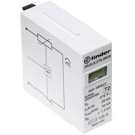 Finder cartuccia di ricambio per scaricatore di sovratensione 20ka 275v ac 7p2082750020  7p.20.8.275.0020