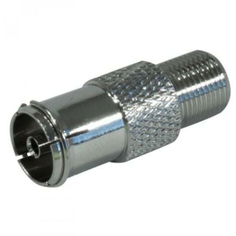 ADATTATORE TV VIA Cavo TV Coassiale Lega Di Zinco Avanzata F Maschio A - Foto 6