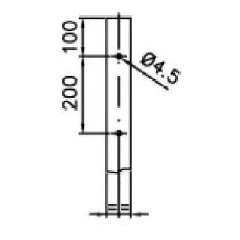 Bocchiotti canala 2 metri ta-en 40x40 w b07584