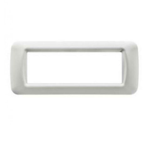 Placca top Gewiss system bianca 6 posti bianco nuvola GW22506