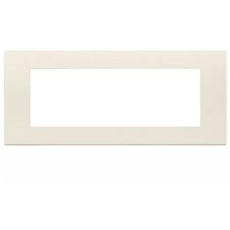 Vimar LINEA Placca 7 Moduli Nera - Tecnopolimero, 20.85x8.8cm, Per Interruttori - Foto 2