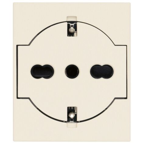 Presa Schuko 2P+T P40 universale a filo canapa serie Linea vimar 30211.C