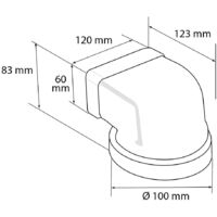 Tubo Cappa Piano 120x60 Mm - Canale Per Aerazione Cucina (1 Metro) - Foto 10