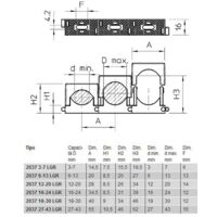 OBO Bettermann 2250306 - Fascette in poliammide, in linea, grigio luminoso, 18-30 mm, confezione da 25
