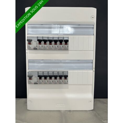Tableau Ã©lectrique 2 rangÃ©e assemblÃ© par Elec discount avec composant Legrand : 2ID63