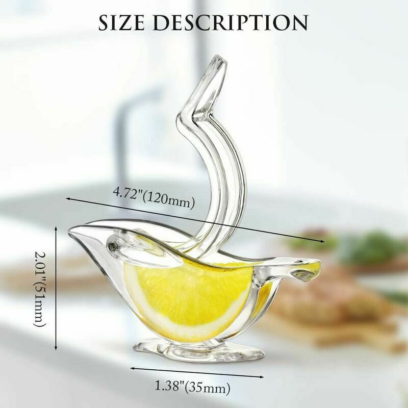 Presse-citron en forme d'oiseau avec bec verseur, presse-agrumes manuel en  acrylique pour tranches de citron et d'orange, presse-agrumes portable  transparent pour orange, citron, citron vert, grenade, maison, cuisine, bar  (1 pièce) 