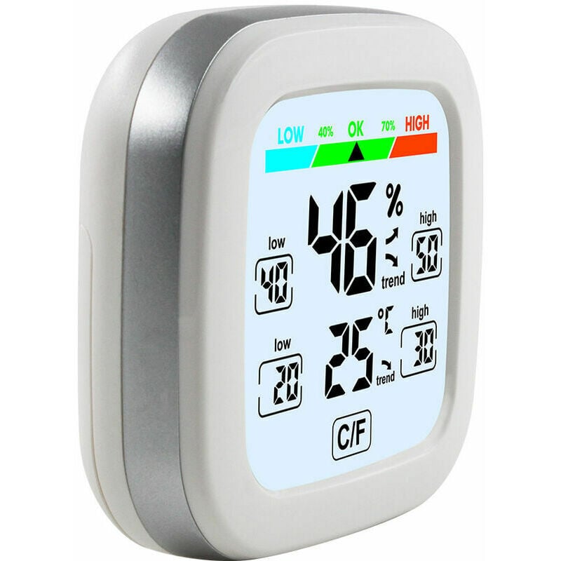 LangRay Thermomètre Hygromètre Intérieur, Portable Haute Précision