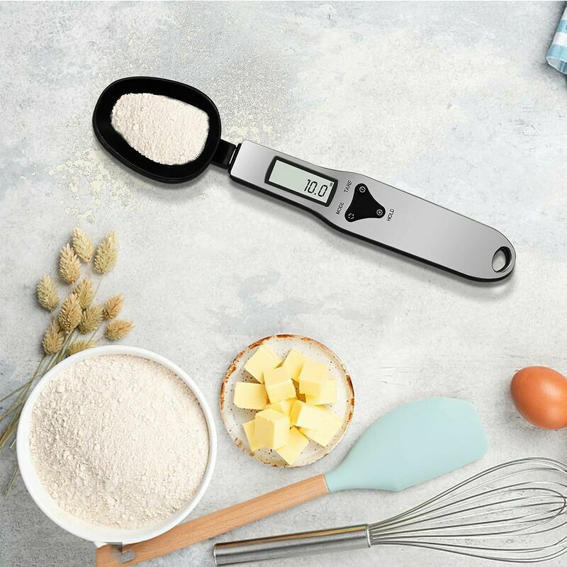 Échelle de cuisine numérique avec charge USB, balance numérique 0.1g / 3kg, échelle  fine électronique, psc / fonction tare / écran LCD, conversion 6 unités,  lette