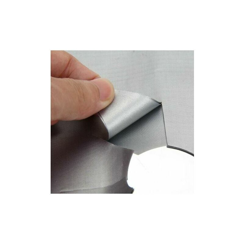 EMAGEREN 8Pcs Plaque de Cuisson à Gaz Protection en Téflon Argent