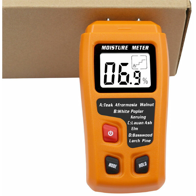 Humidimètre Bois RZMT-10 LCD Mesureur Numérique d'Humidité