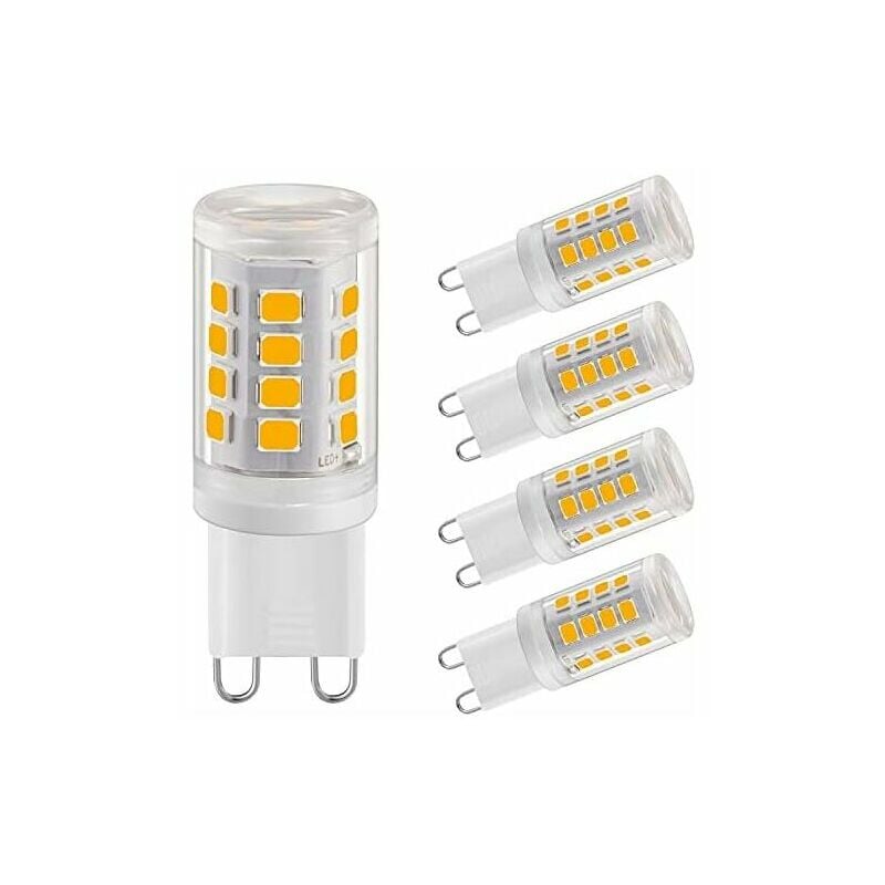 Ampoule G9 LED, 10W Equivalent 100W G9 Halogène, 1000LM, Blanc Naturel  4000K, Non dimmable, 360 Degrés Angle, AC100-240V Pack de 4