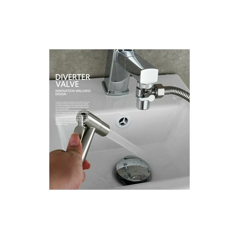 Generic - Diverter en acier inoxydable pour robinet évier de cuisine ou robinet  évier de salle de bain Pièce de rechange de robinet SBA021 - Robinet d'évier  - Rue du Commerce