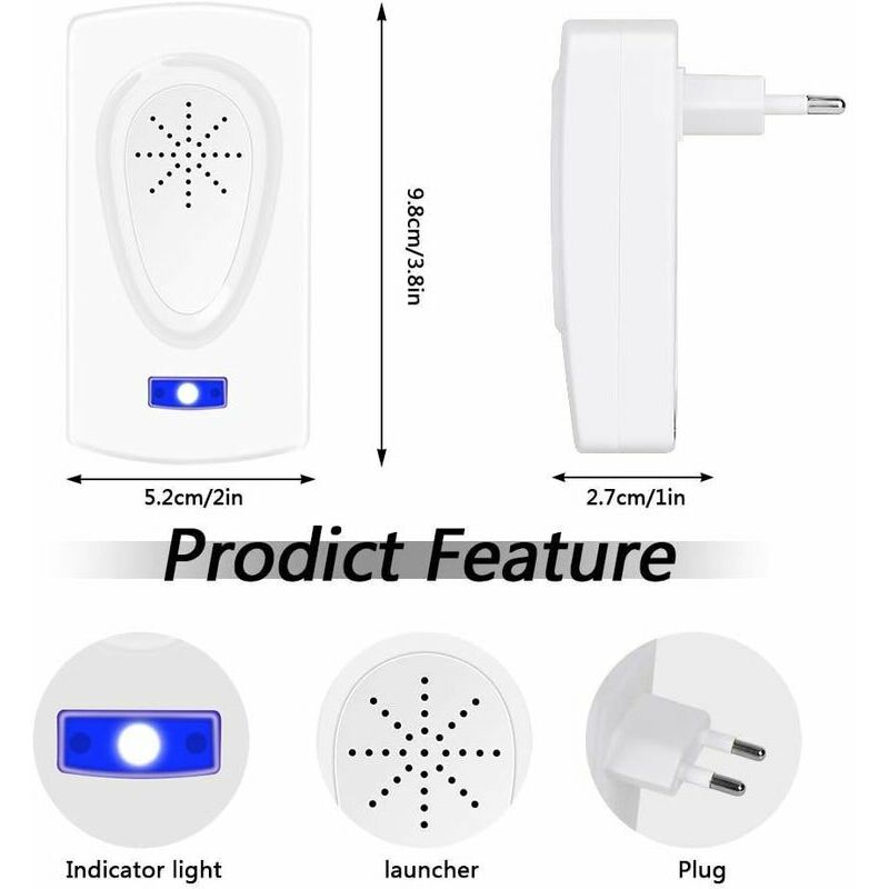 Anti Moustique Ultrason, Ultrason Souris Et Rat Appareil Ultrason Anti  Souris,Piege A Souris Ultrason Haute Puissance Anti Rongeurs, Rats,  Fourmis, Cafards, Insectes Nuisibles?