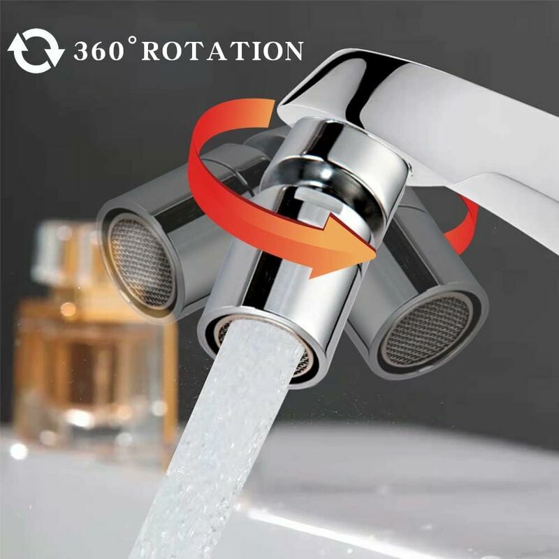 Aérateur de Robinet,Mousseur Filtre Robinet,Brise jet Robinet,filtre de  robinet,rotation à 360 degrés,accessoires de robinet de cuisine et de salle  de bain2.2cm