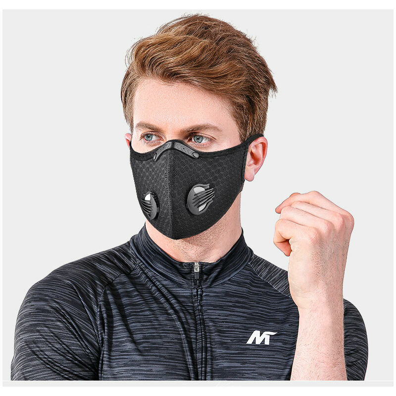 20pcs Masque de protection respirant anti-poussière, Masque anti-pollution,  Masque adulte, Noir lavable et réutilisable