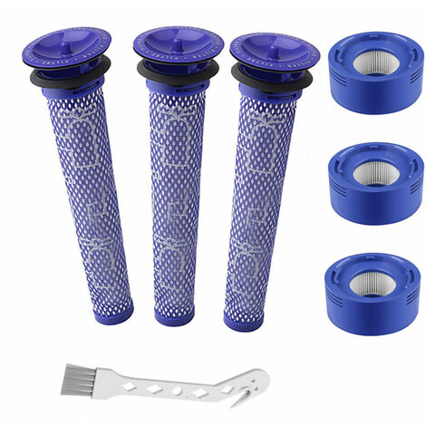 Filtre lavable en pack de 2 pour aspirateur Dyson V10 Série Sv12, filtre de  remplacement Dyson Accessoires d'élément filtrant arrière