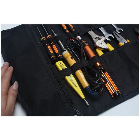 Sac de rangement multifonctionnel pour siège arrière de voiture, sac de rangement  pour outils, pochette en rouleau, pochette de rangement multi-poches à  fermeture éclair, fourre-tout, accessoires d'organisation - AliExpress