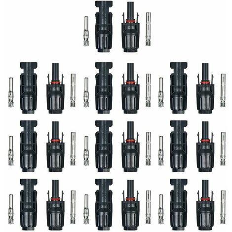 Connecteur MC4 câble solaire séparateur Y câble de panneau solaire mâle et  femelle FMMM panneau solaire photovoltaïque connecteur de branche Y 1 paire
