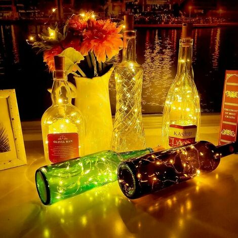 10pcs Led Guirlande Lampe Bouchon de bouteille bière Bottle Cork