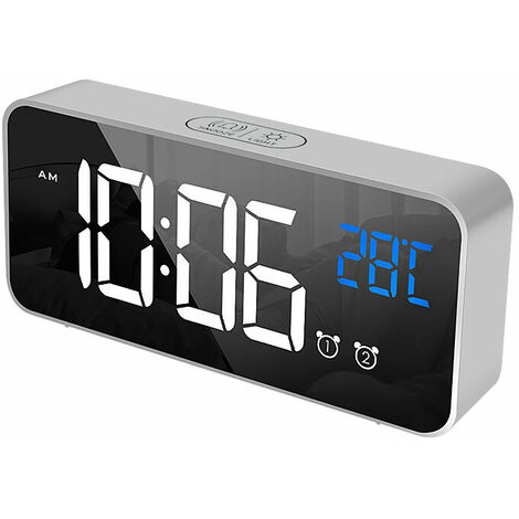 MOSUO Réveil Matin Numérique Enfant, Ado Lumineux avec Veilleuse 7  Couleurs, LED Horloge Digitale, avec 2 Modes d'Alarme, Luminosité Réglable,  Snooze, Commande Vocale, 12/24H, Port USB : : Cuisine et Maison