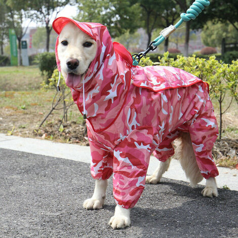 Manteau imperméable pour chiens de petite taille et chats, avec capuche,  réglable, en PVC, transparent, et