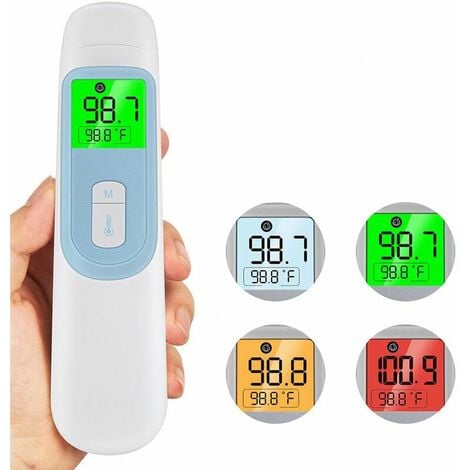 Thermometre Frontal Adulte, Thermomètre Médical Frontal avec Affichage à  LCD, Thermometre sans Contact pour Bébé Enfant Adulte Thermometre  Infrarouge avec Alerte Fièvre 99 Données Enregistrées