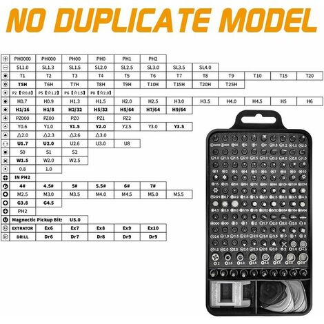 Kit Tournevis de Precision 135 en 1 S2,SEMAket Outil de Precision Pour  Réparer Smartphone, Ordinateur