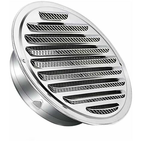 Grille d'aération extérieur intérieur avec moustiquaire 140 x 140 mm