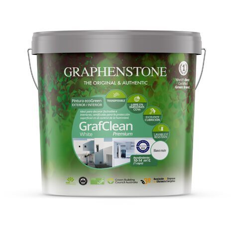 Pintura Ecológica INT/EXT Base Agua GRAFCLEAN Blanco 4L