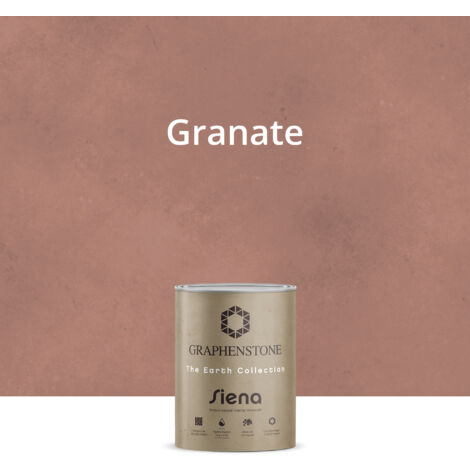 Pintura Ecológica INTERIOR Efecto LIMEWASH Base Cal SIENA Color GRANATE 1L