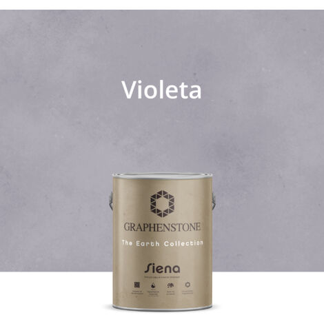 Pintura Ecológica INTERIOR Efecto LIMEWASH Base Cal SIENA Color VIOLETA 4L