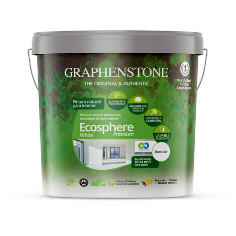 Pintura Ecológica INTERIOR Base Cal ECOSPHERE Blanco 15L