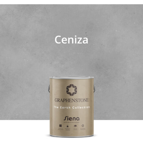 Pintura Ecológica INTERIOR Efecto LIMEWASH Base Cal SIENA Color CENIZA 4L